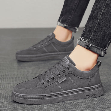 Men’s Stylish Casual Outdoor Sneakers – Lightweight Wear-Resistant PU Shoes