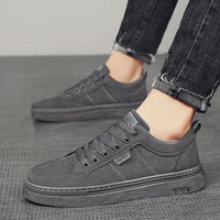 Men’s Stylish Casual Outdoor Sneakers – Lightweight Wear-Resistant PU Shoes