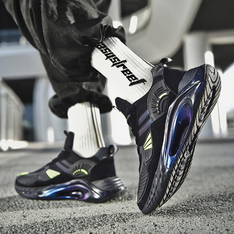 Men’s Basketball Low-Top Sneakers – Korean Style Sports & Leisure Shoes for Youth, Lightweight TPU & Mesh