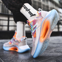 Men’s Basketball Low-Top Sneakers – Korean Style Sports & Leisure Shoes for Youth, Lightweight TPU & Mesh