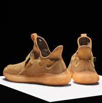 Spring Men’s Leather Sneakers – Breathable Lightweight Casual Sports Shoes for Men – Large Sizes 45, Trendy Korean Style