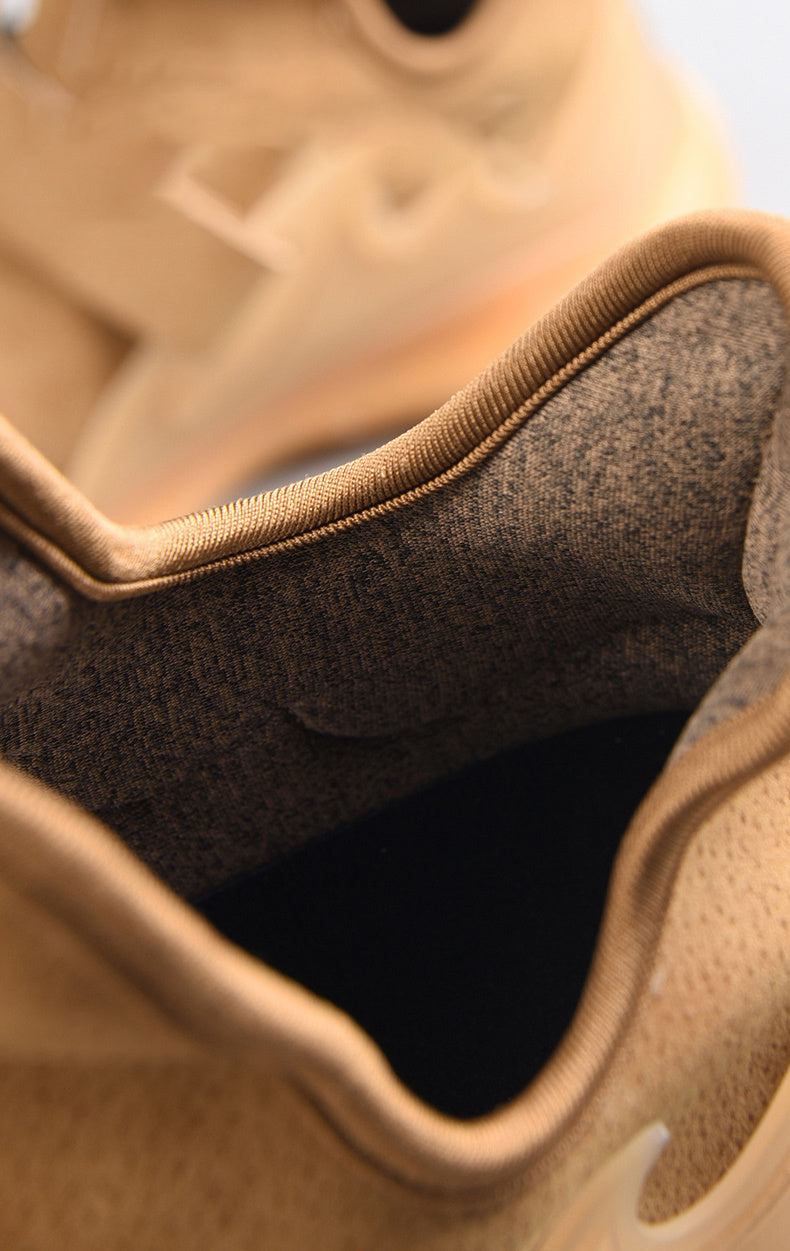 Spring Men’s Leather Sneakers – Breathable Lightweight Casual Sports Shoes for Men – Large Sizes 45, Trendy Korean Style