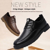 Men's Casual Lace-up Commuter Trendy Leather Shoes