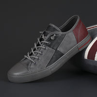 Men's New Fashionable All-match Color Matching Color Contrast Leather Shoes With Rubber Sole
