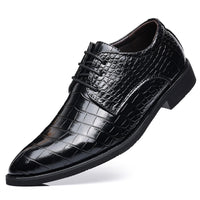 Men's Business Casual Shoes Fish Grain British Leather Shoes