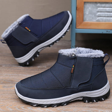 Men’s Winter Slip-On Snow Boots – Fleece-Lined, Extra-Thick Warm Outdoor Boots